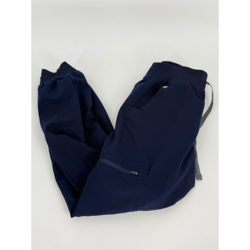 FIGS Technical Collection HW Zamora Jogger Scrub Nurse Pants Navy Blue Women's S